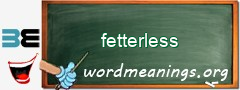WordMeaning blackboard for fetterless